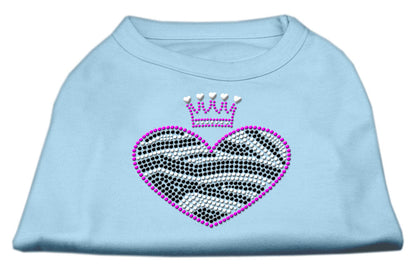 Pet Dog & Cat Shirt Rhinestone, "Zebra Heart"