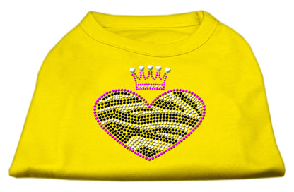 Pet Dog & Cat Shirt Rhinestone, "Zebra Heart"