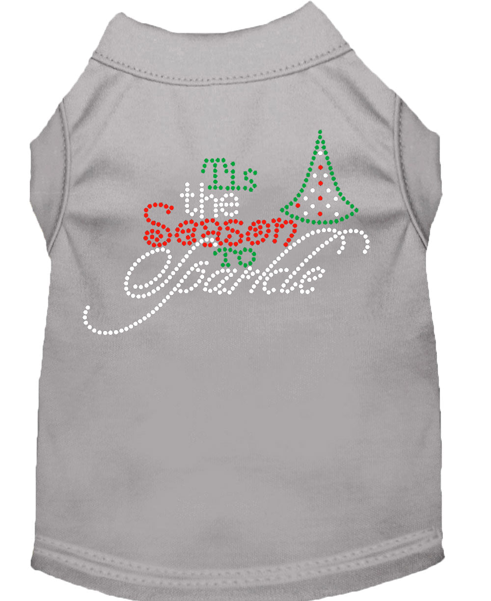 Christmas Pet Dog & Cat Shirt Rhinestone, "Tis the Season to Sparkle"