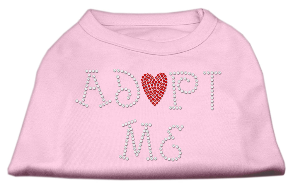 Pet Dog & Cat Shirt Rhinestone,"Adopt Me"