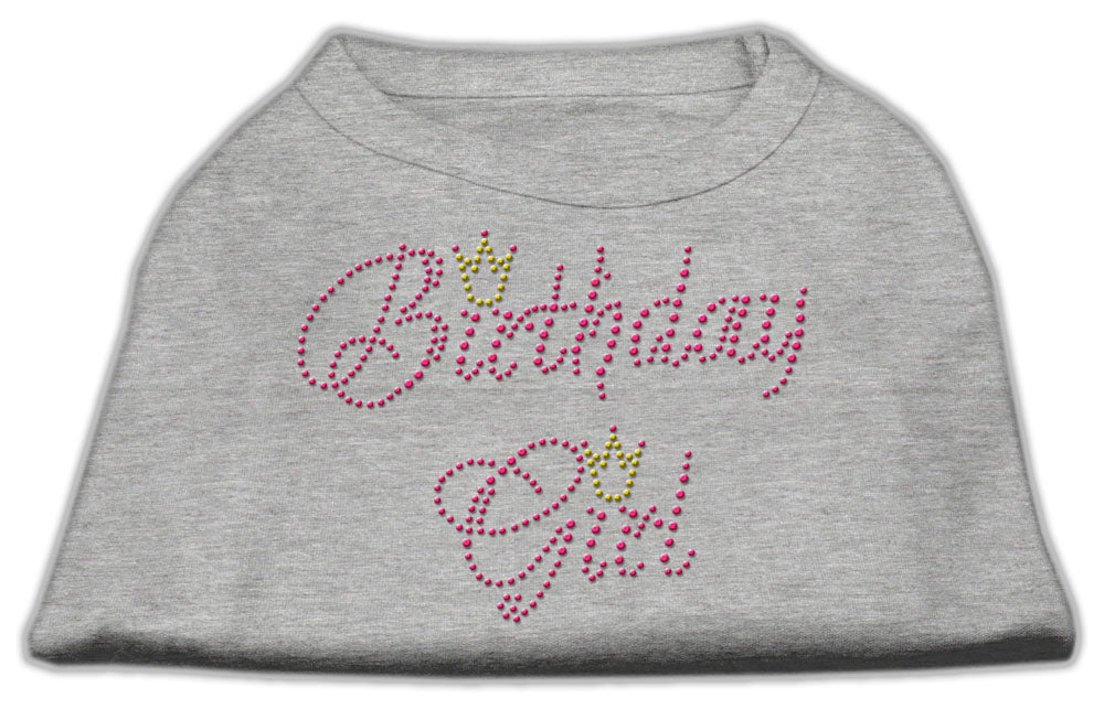 Camiseta para perro y gato con diamantes de imitación, "Niña del cumpleaños"