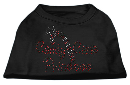 Christmas Pet Dog & Cat Shirt Rhinestone, "Candy Cane Princess"