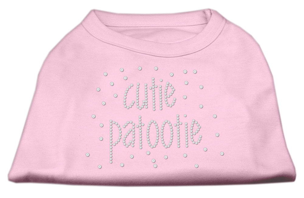 Pet Dog & Cat Shirt Rhinestone, "Cutie Patootie"