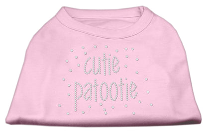 Pet Dog & Cat Shirt Rhinestone, "Cutie Patootie"