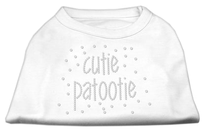 Pet Dog & Cat Shirt Rhinestone, "Cutie Patootie"