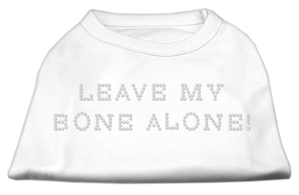 Pet Dog & Cat Shirt Rhinestone, "Leave My Bone Alone!"