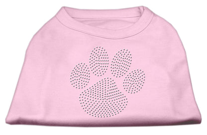 Camiseta para perros y gatos con diamantes de imitación, "Clear Paw"