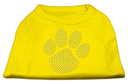 Camiseta para perros y gatos con diamantes de imitación, "Clear Paw"