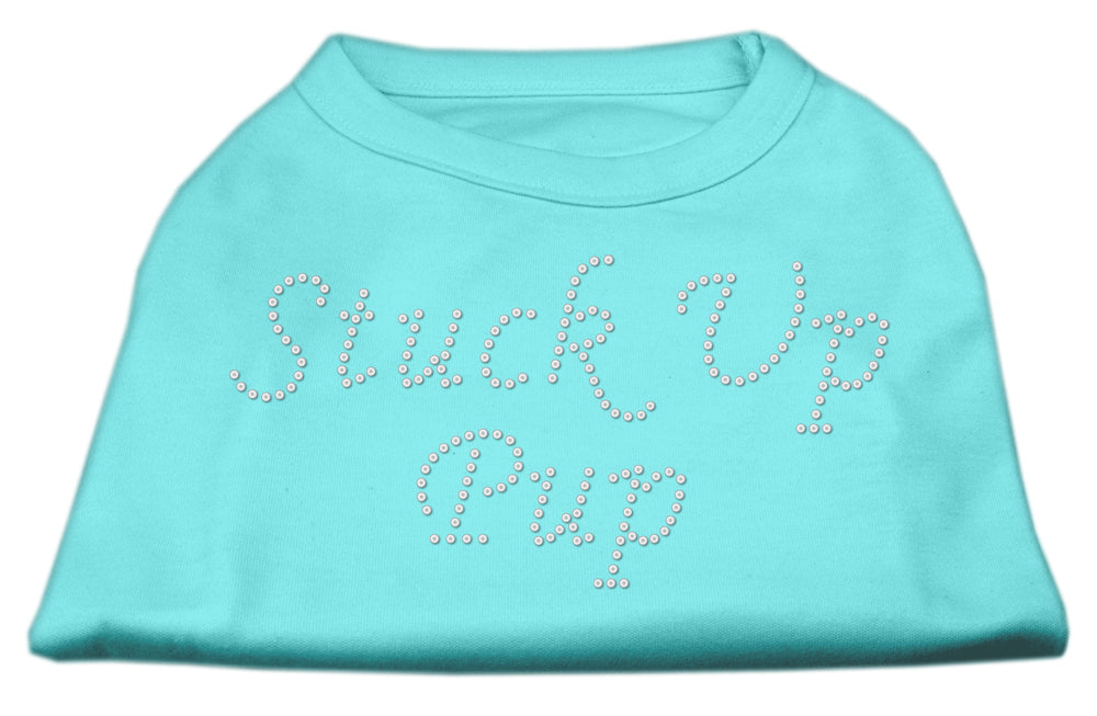 Pet Dog & Cat Shirt Rhinestone, "Stuck Up Pup"