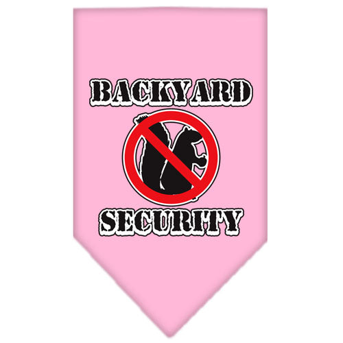 Pet and Dog Bandana Screen Printed, "Backyard Security"
