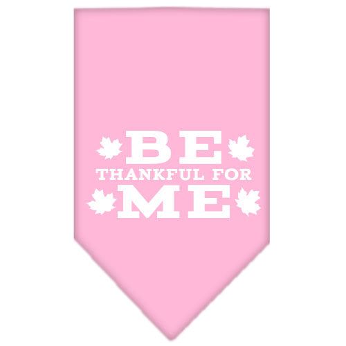 Thanksgiving Pet and Dog Bandana Screen Printed, "Be Thankful For Me"