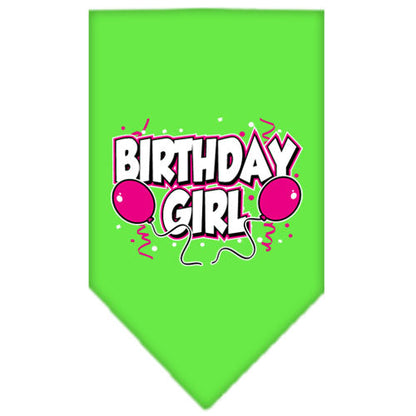 Pet and Dog Bandana Screen Printed, "Birthday Girl -or- "Birthday Boy"