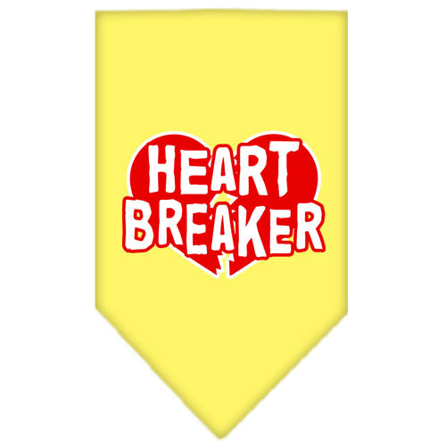 Pet and Dog Bandana Screen Printed, "Heart Breaker"