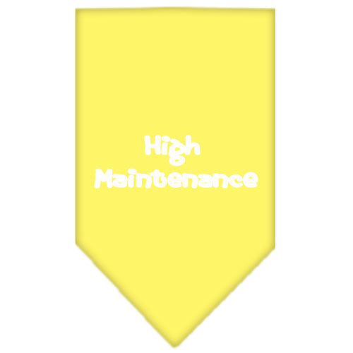 Pet and Dog Bandana Screen Printed, "High Maintenance"