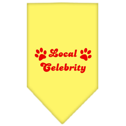 Pet and Dog Bandana Screen Printed, "Local Celebrity"