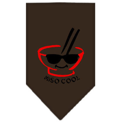 Pet and Dog Bandana Screen Printed, "Miso Cool"