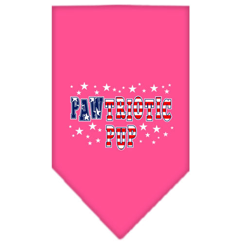 Pet and Dog Bandana Screen Printed, "Pawtriotic Pup"