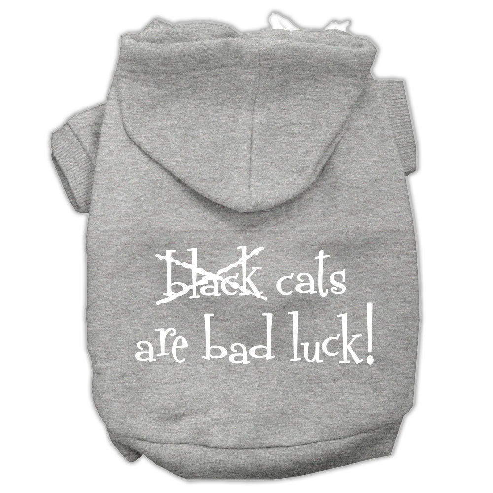 Halloween Pet, Dog & Cat Hoodie Screen Printed, "Black Cats Are Bad Luck"