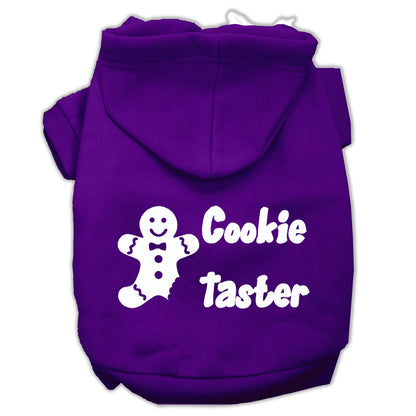 Christmas Pet Dog & Cat Hoodie Screen Printed, "Cookie Taster"