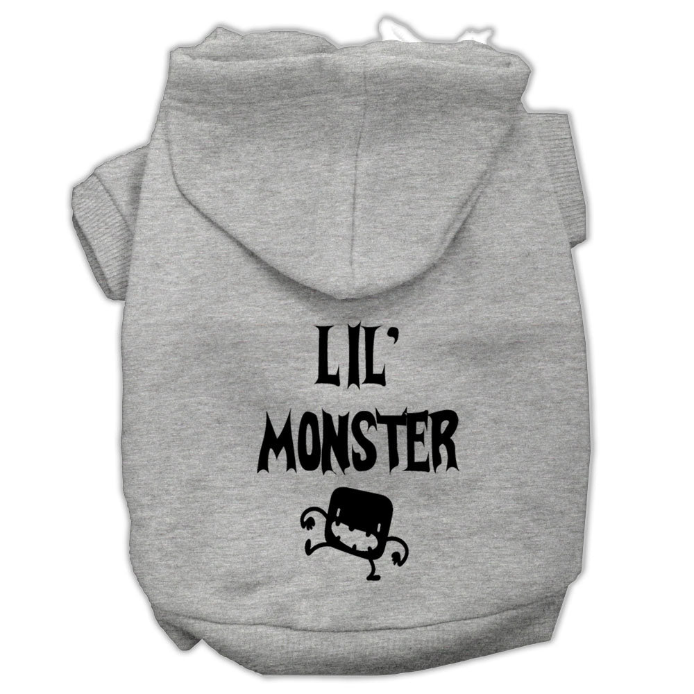 Sudadera con capucha para Halloween con estampado de mascotas, perros y gatos, "Lil Monster"