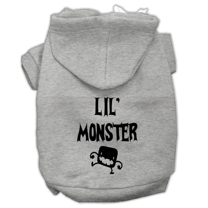 Sudadera con capucha para Halloween con estampado de mascotas, perros y gatos, "Lil Monster"