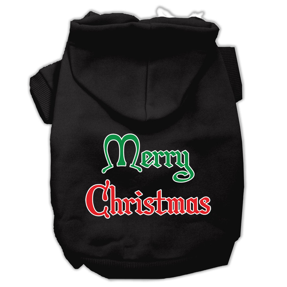 Christmas Pet Dog & Cat Hoodie Screen Printed, "Merry Christmas"