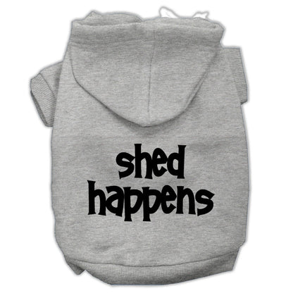 Pet Dog & Cat Hoodie Screen Printed, "Shed Happens"