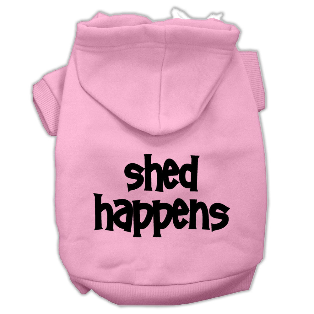 Sudadera con capucha para perros y gatos con serigrafía "Shed Happens"