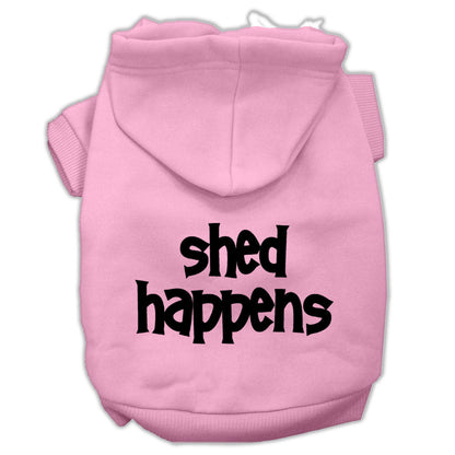 Sudadera con capucha para perros y gatos con serigrafía "Shed Happens"