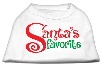 Christmas Pet Dog & Cat Shirt Screen Printed, "Santa's Favorite"