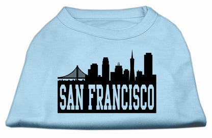 Camiseta para perros y gatos con serigrafía "San Francisco Skyline"