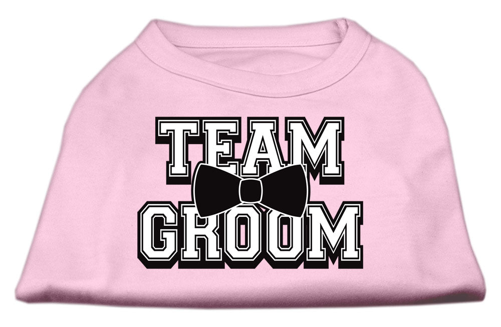 Camiseta para perros y gatos con serigrafía "Team Groom"