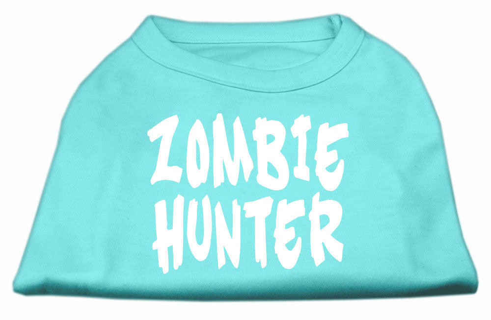 Camiseta para perros y gatos con serigrafía "Zombie Hunter"