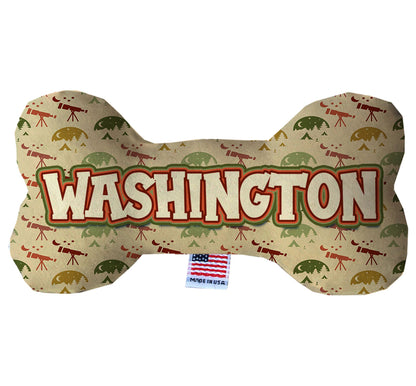 Pet & Dog Plush Bone Toys, "Washington State Options" (Available in different pattern options)