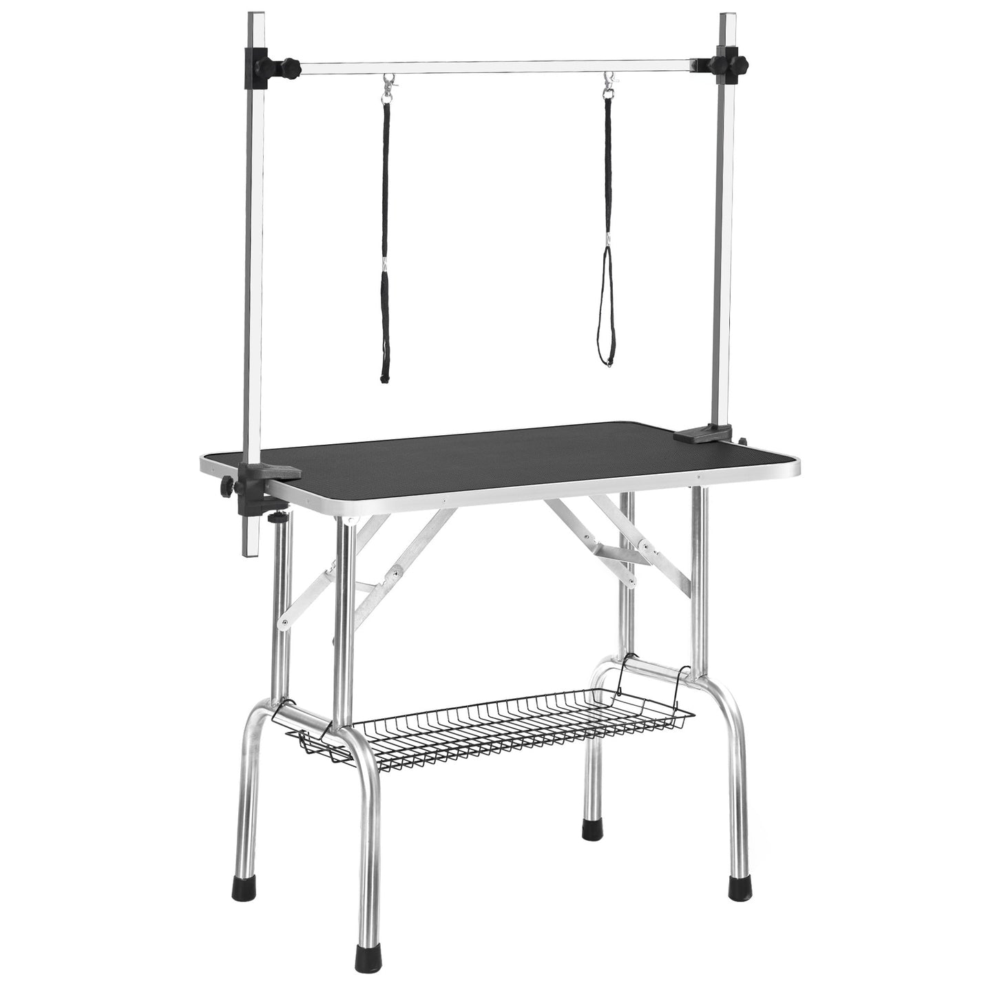 Professional Dog Pet Grooming Table Large Adjustable Heavy Duty Portable W/Arm & Noose & Mesh Tray