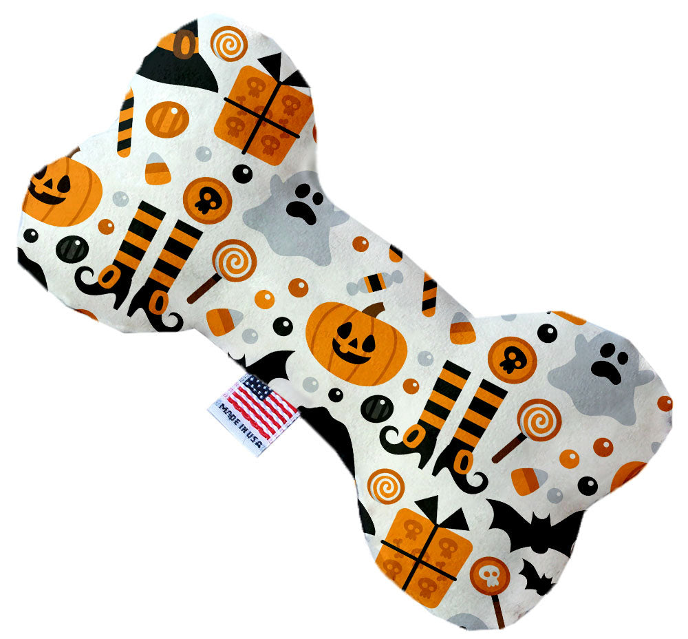 Halloween Pet & Dog Plush Heart or Bone Toy, "Trick-Or-Treat Group" (Available in different sizes, and 10 different patterns!)