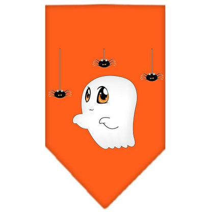 Bandana para perros y mascotas de Halloween serigrafiada con la frase "Sammy el fantasma"