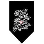 Bandana para mascotas y perros serigrafiada con la frase "Well Bless Your Heart"