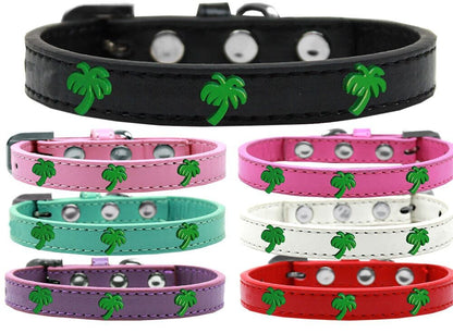 Collar de moda para perros, cachorros y mascotas, "Palmera verde"