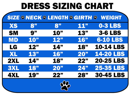 Pet Dress Screen Printed, "Puppy Love"