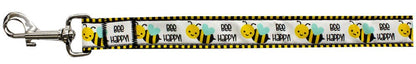 Collar o correa de nailon para perros y gatos, "Bee Happy"