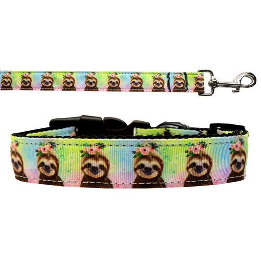 Collar o correa de nailon para perros y gatos, "Pretty Baby Sloths"