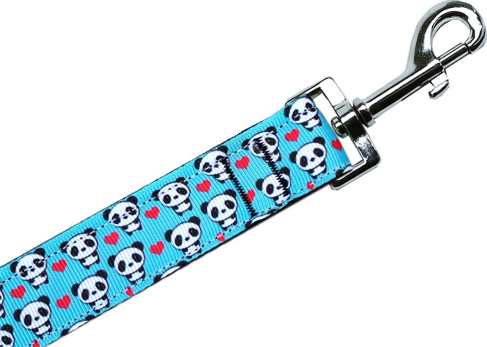 Collar o correa de nailon para perros y gatos, "Panda Love"