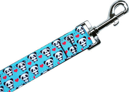 Collar o correa de nailon para perros y gatos, "Panda Love"