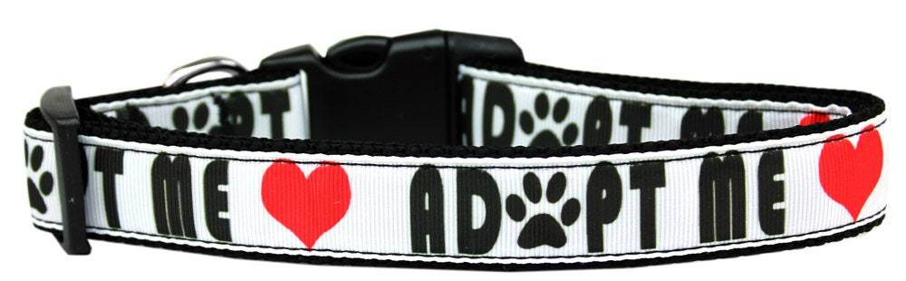 Collar o correa de nailon para perros y gatos, "Adopt Me"