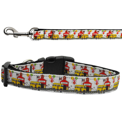 Collar o correa de nailon para perros y gatos, "School Days"