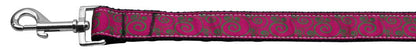 Collar o correa de nailon para perros y gatos, "Rosa y verde lima"