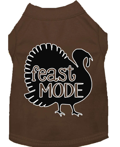 Pet Dog & Cat Shirt Screen Printed, "Feast Mode"