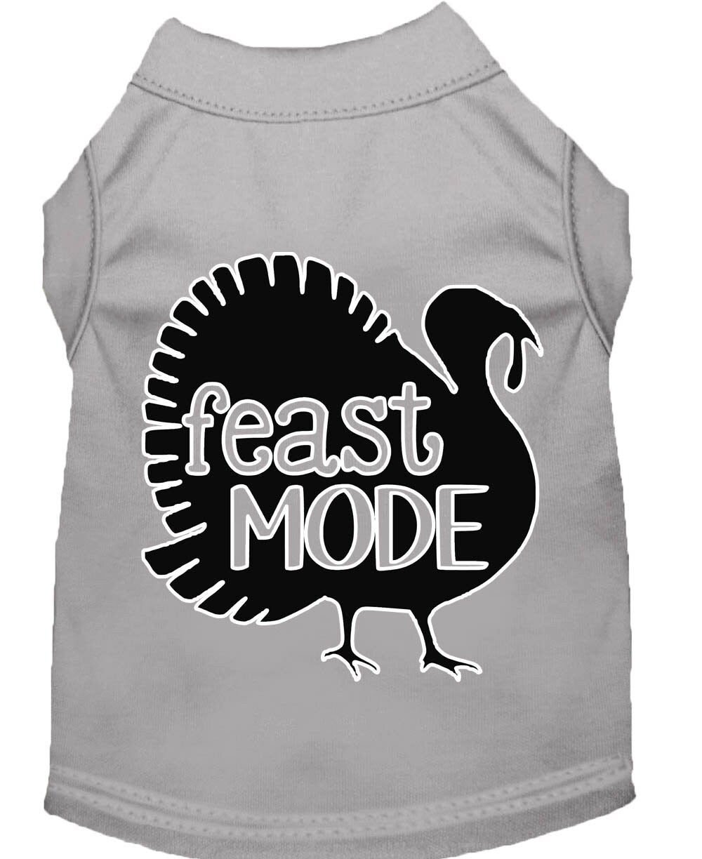 Pet Dog & Cat Shirt Screen Printed, "Feast Mode"