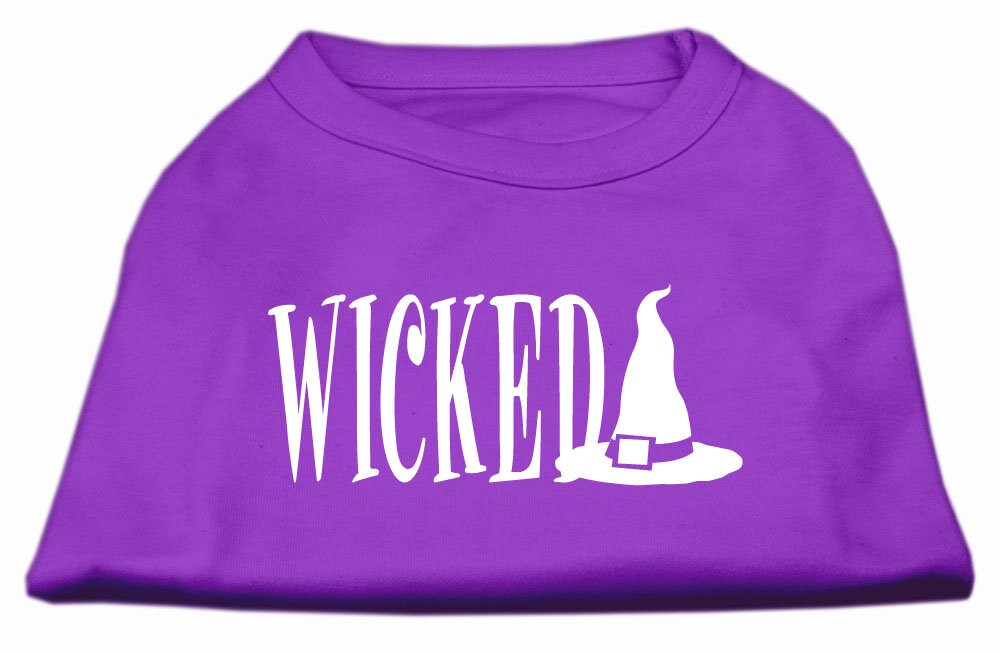 Camiseta para perros y gatos con serigrafía "Wicked"